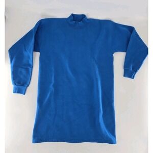 Vtg 90s Lee Sturdy Sweats Women's Turquoise Sweatshirt One Size - USA - Blend